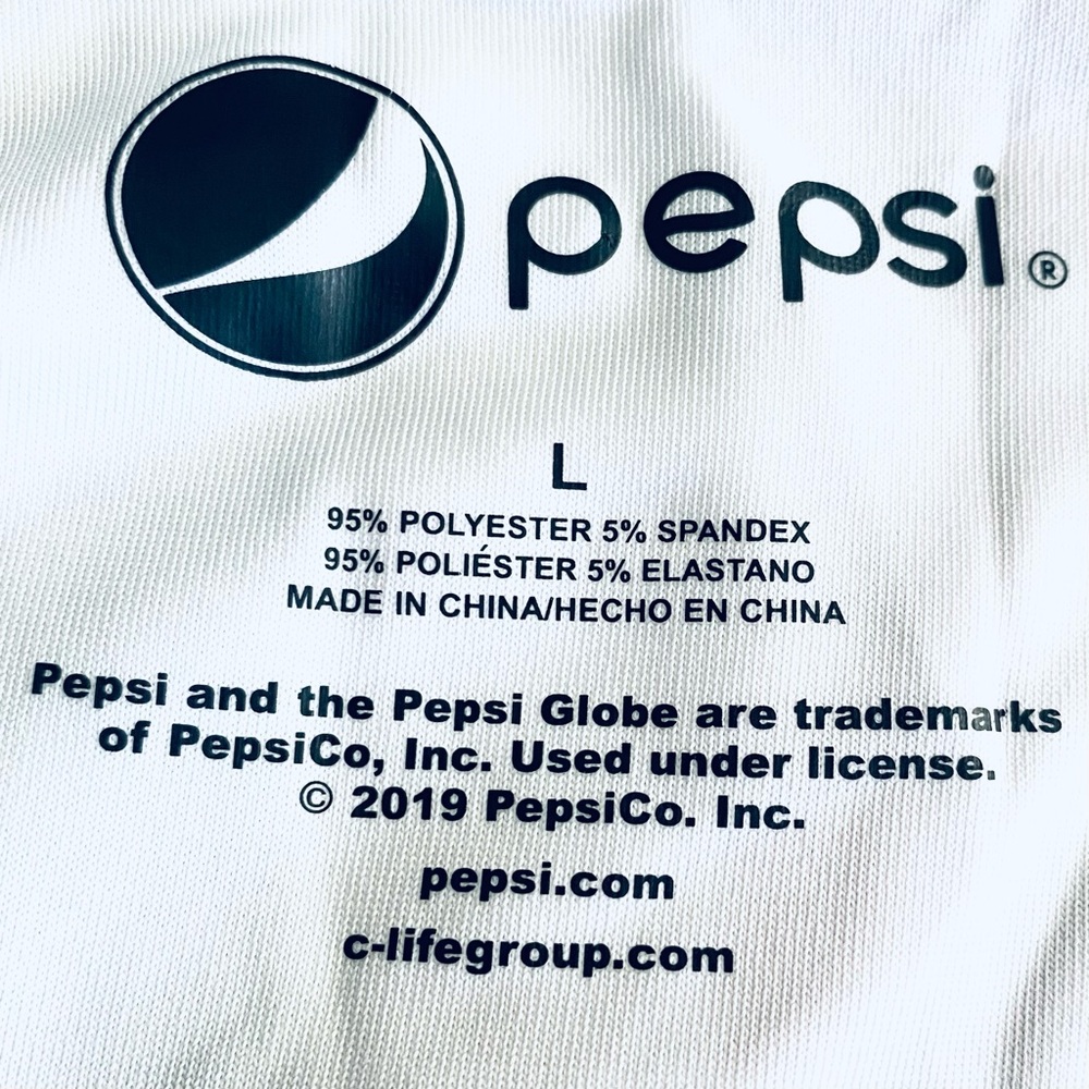 Pepsi One Piece Swimsuit Red White Blue Logo Stripe NWT Retro Size L - Picture 4 of 9